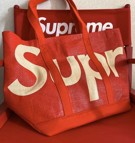 Supreme Raffia Tote bag, Women's Fashion, Bags & Wallets, Tote ...