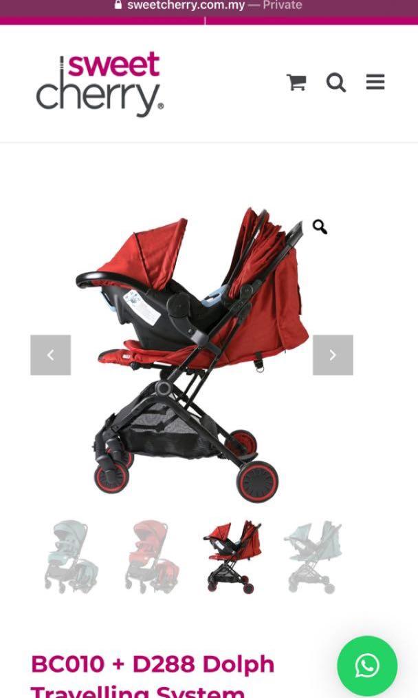 Sweet Cherry Dolph Stroller