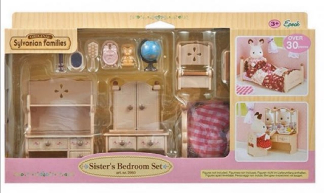 Sylvanian families sister's bedroom set 2025