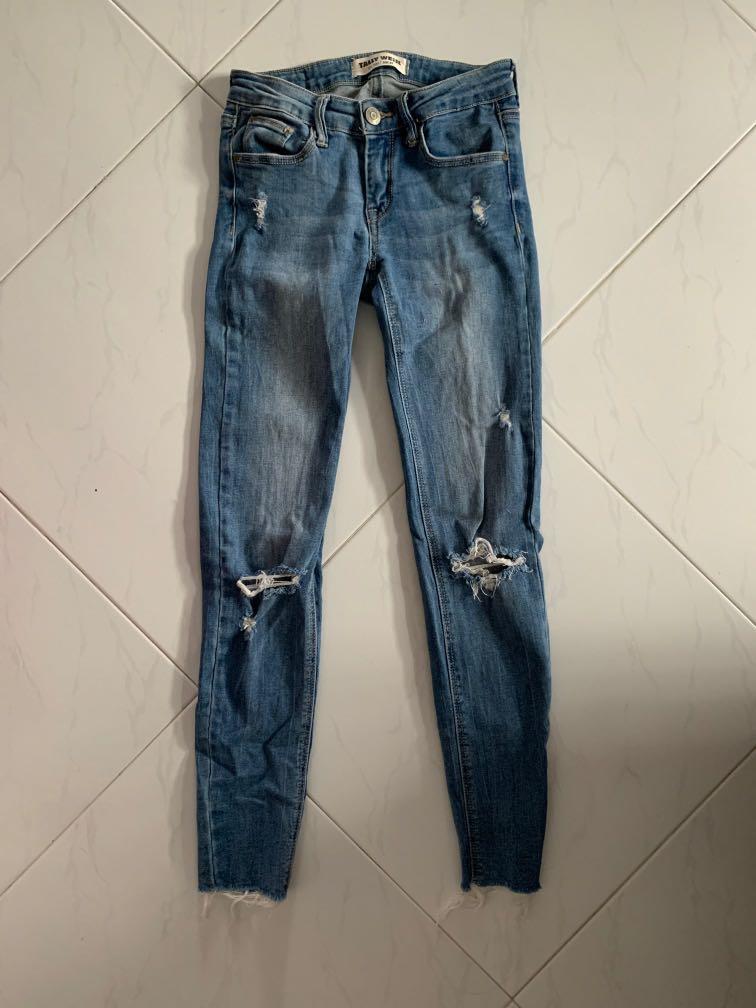 tally weijl ripped jeans