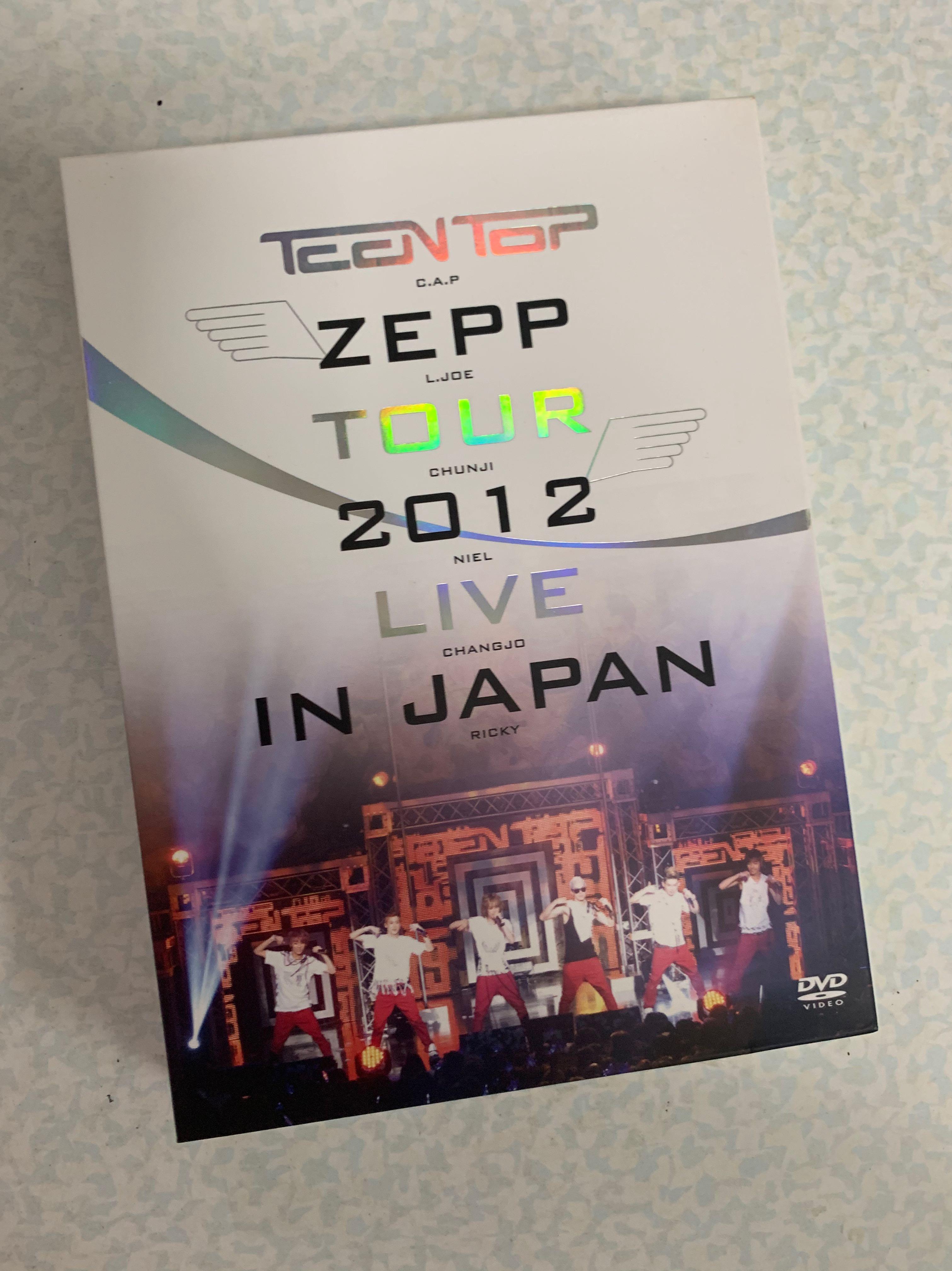 Teen Top zepp tour 2012 live in Japan DVD, 興趣及遊戲, 收藏品及
