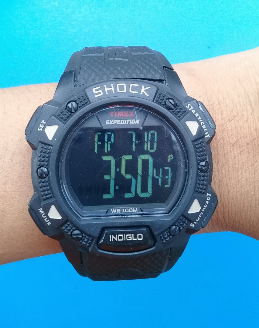 Timex expedition shock new arrivals indiglo 100m