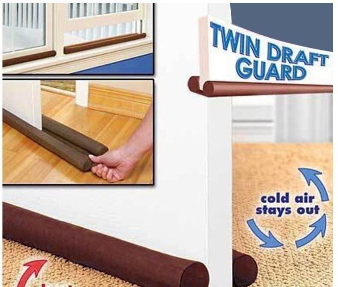 Top Twin Door Draft Dodger Guard Stopper Protector Under Door Draft