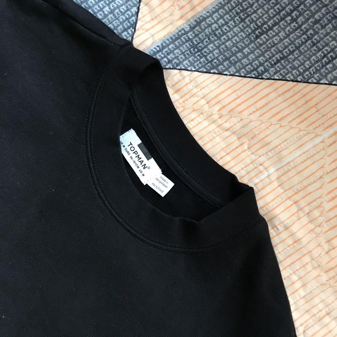 Topman black jumper discount