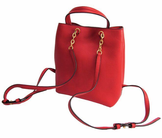 Red tory burch backpack best sale