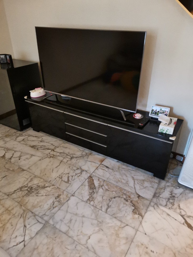 TV Bench Besta Burs (IKEA) black, Furniture & Home Living, Furniture