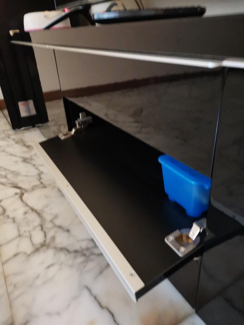 TV Bench Besta Burs (IKEA) black, Furniture & Home Living, Furniture