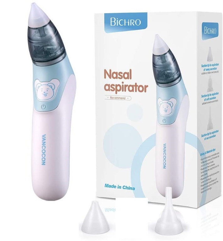 v2. Bichiro Nasal Aspirator, Electric Baby Nose Cleaner & Ear Wax