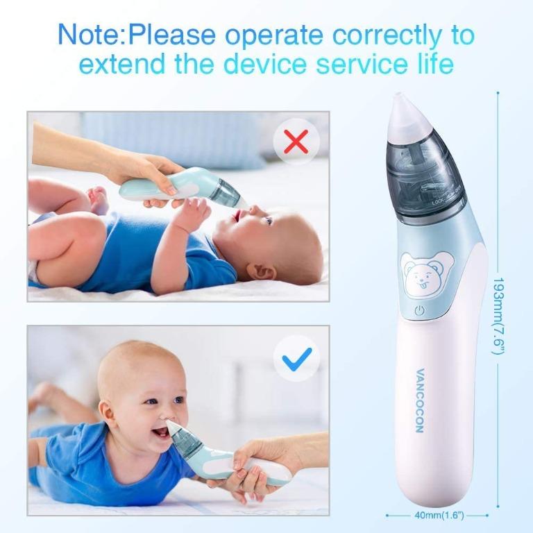 v2. Bichiro Nasal Aspirator, Electric Baby Nose Cleaner & Ear Wax