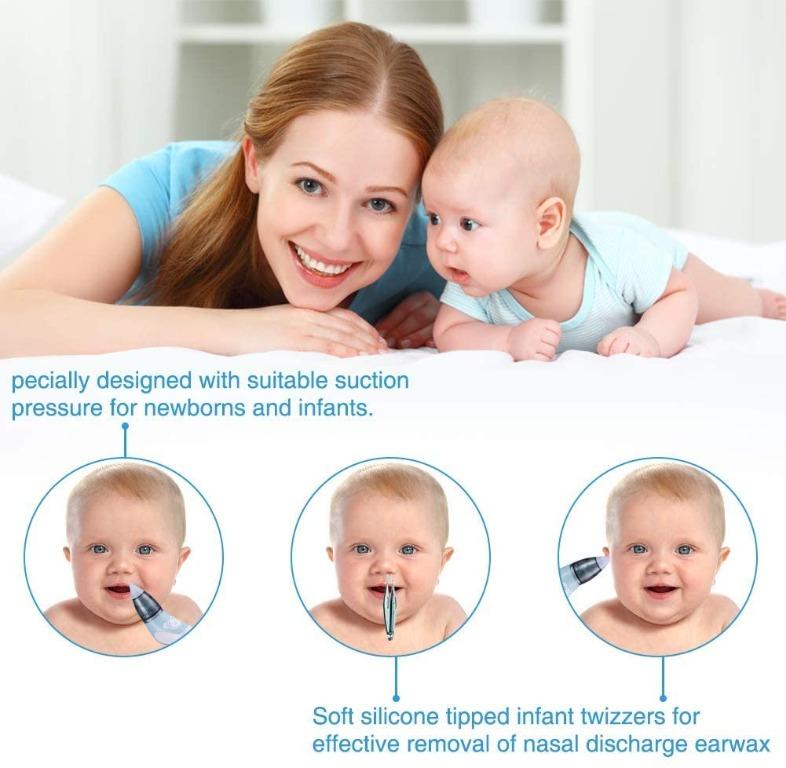 v2. Bichiro Nasal Aspirator, Electric Baby Nose Cleaner & Ear Wax