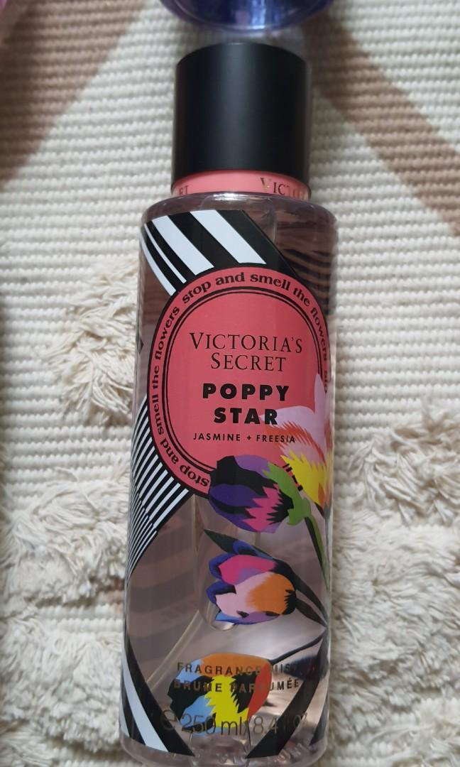 Victoria Secret Poppy Star Perfume (Category: Fragrance & Deodorants) located in Las Pinas. Submitted by 2mbdm7 (Listing ID 1019689983, Image 1). Description: Victoria Secret Perfume with bar codes. All came from US Scents: - VS Pure Seduction - VS Temtation Lace - VS Electric Beach - VS Gold Angel - VS Snow Mint - VS Wild One - VS Poppy Star - VS Splash of Berry.