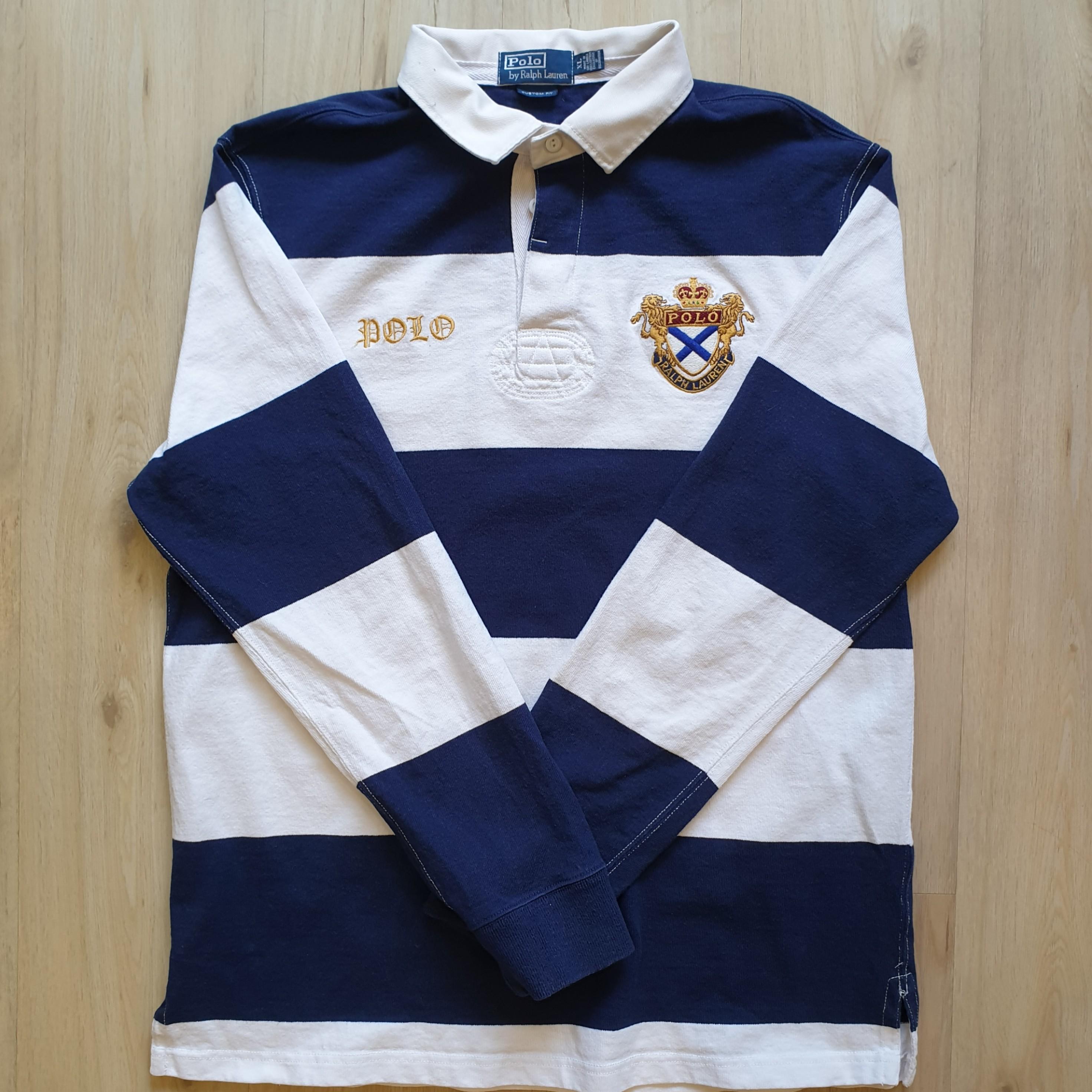 VINTAGE Ralph Lauren Rugby polo lomg sleeve AUTHENTIC, Men's Fashion, Tops  & Sets, Tshirts & Polo Shirts on Carousell