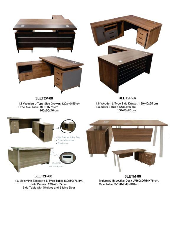 Wooden Executive Office Table Home Furniture Furniture Fixtures On Carousell