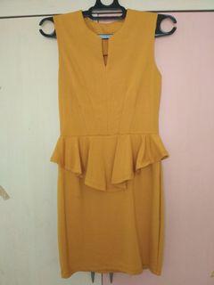 Yellow Mustard Dress Fit to Size S-M