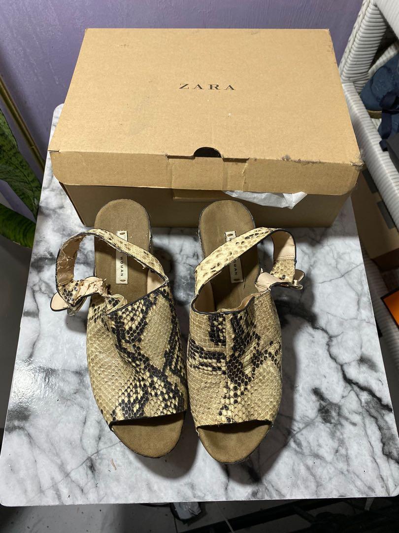 zara animal print shoes