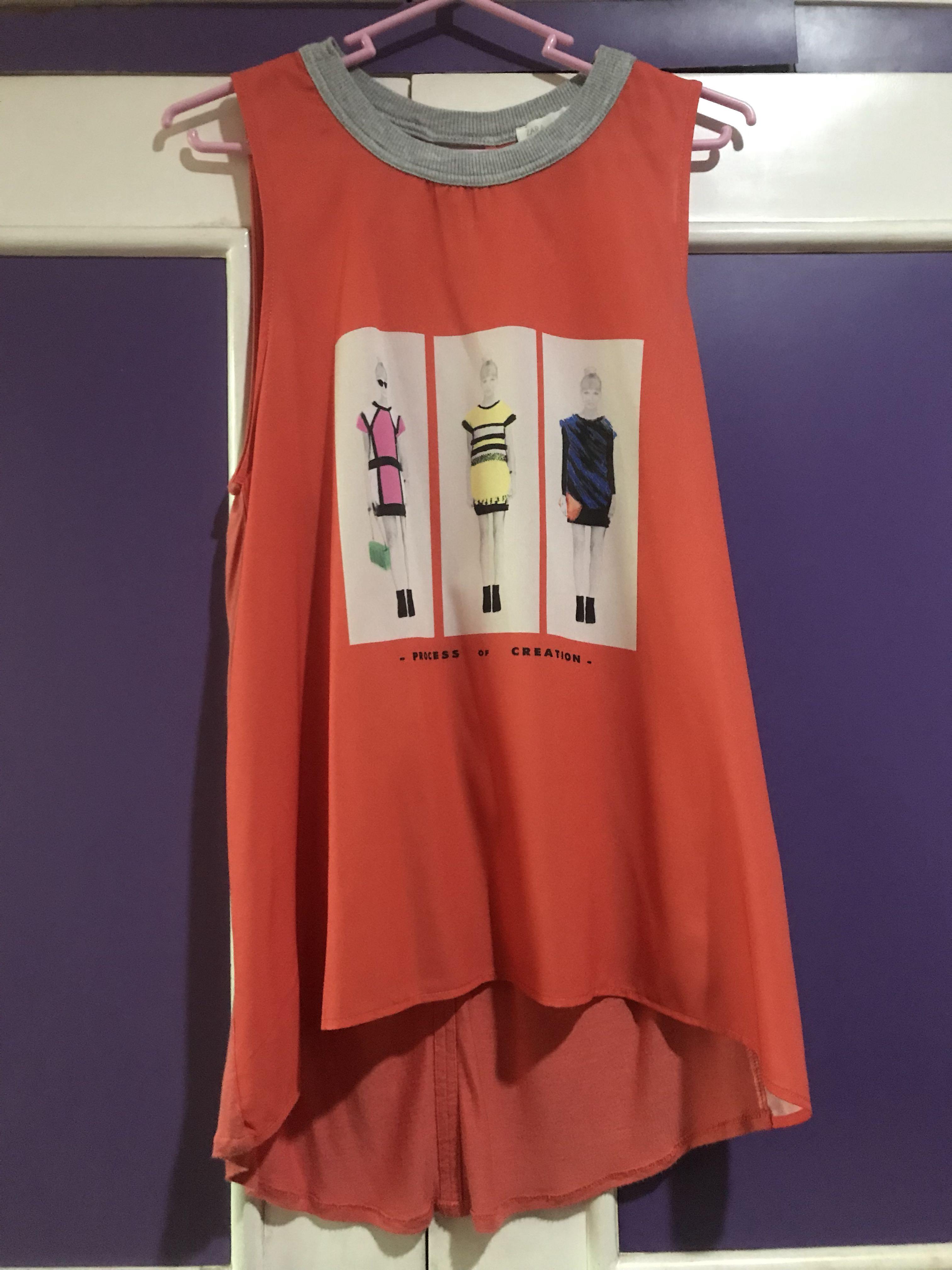 Zara Process of Creation Tank Top (Category: Others Tops) located in Quezon City. Submitted by arriahc99 (Listing ID 1019718920, Image 1). Description: - barely used (used less than 5x) - issue: really small hole in front. quite unnoticeable - 8/10 RFS: decluttering QC area. MOP: COD, gcash, bdo, pnb MOD: angkas, grab, lalamove, lbc (if getting many items at once) Delivery is shouldered by the buyer. .