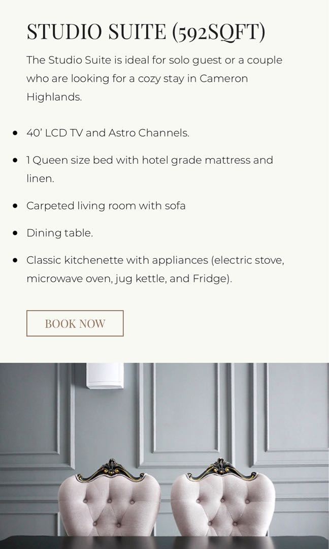Zetter Suites Cameron Highlands Tickets Vouchers Gift Cards Vouchers On Carousell