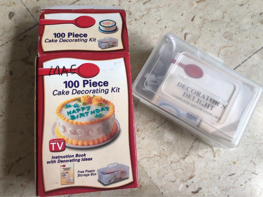 100 piece online cake decorating kit