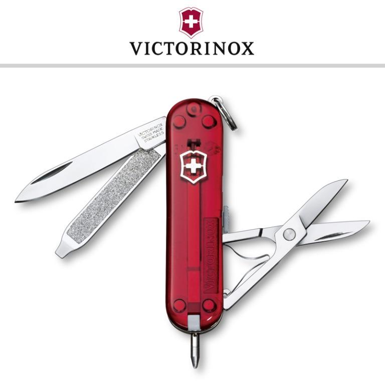 30% Victorinox Signature Ruby Translucent Swiss Army Knife