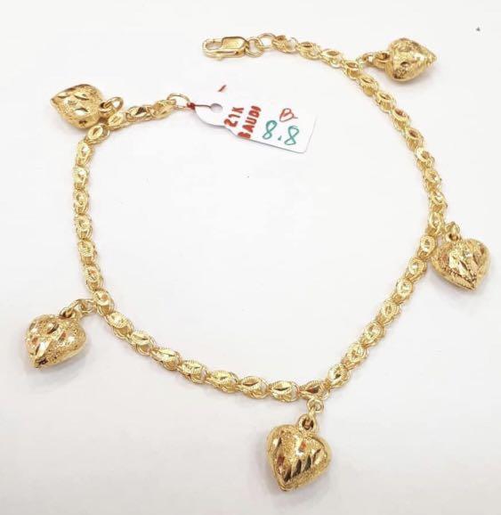 21k gold bracelet branch, weight 3.53 grams - مصاغات الأربش للذهب بالسعودية  قسم المتجر الإلكتروني
