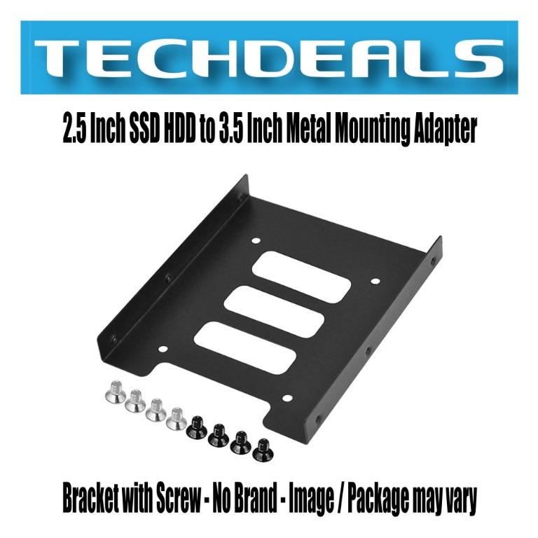 2 5 Inch Ssd Hdd To 3 5 Inch Metal Mounting Adapter Bracket With Screw Electronics Computer Parts Accessories On Carousell