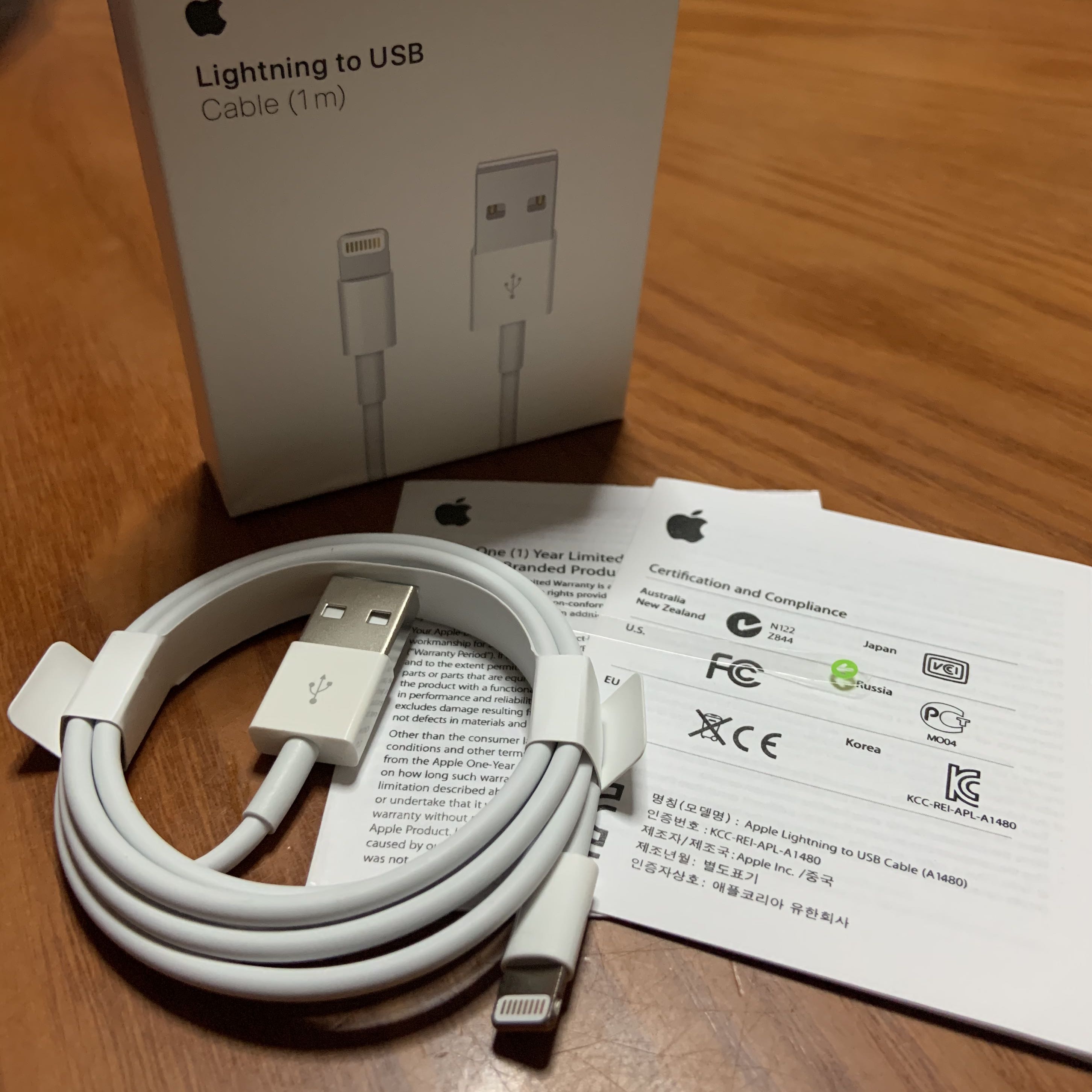 2m apple lightning cable original