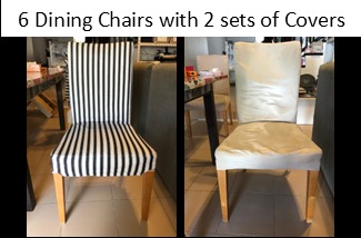 Ikea Henriksdal Dining Chair With 2 Sets Of Chair Covers Furniture Tables Chairs On Carousell