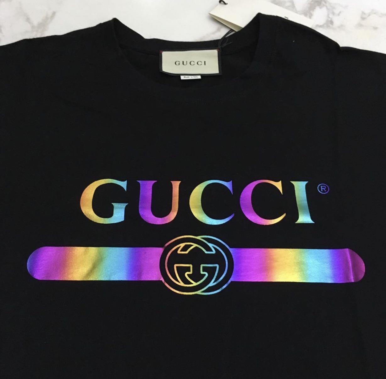 Gucci rainbow tee deals