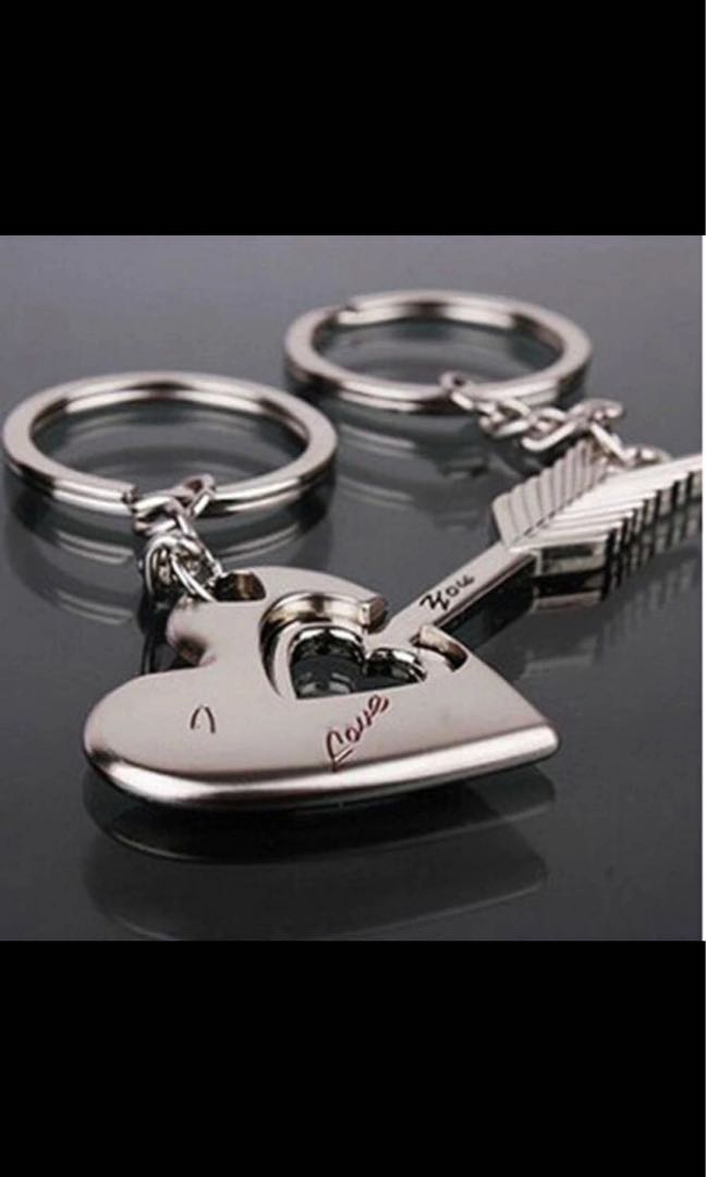 A Pair Of Couple Keychain! Key To My Heart! Couple Gift!