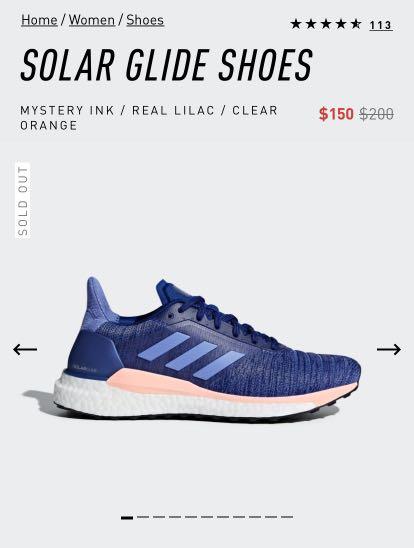 Adidas Women Solar Glide Running Shoes A0334 Women s Fashion