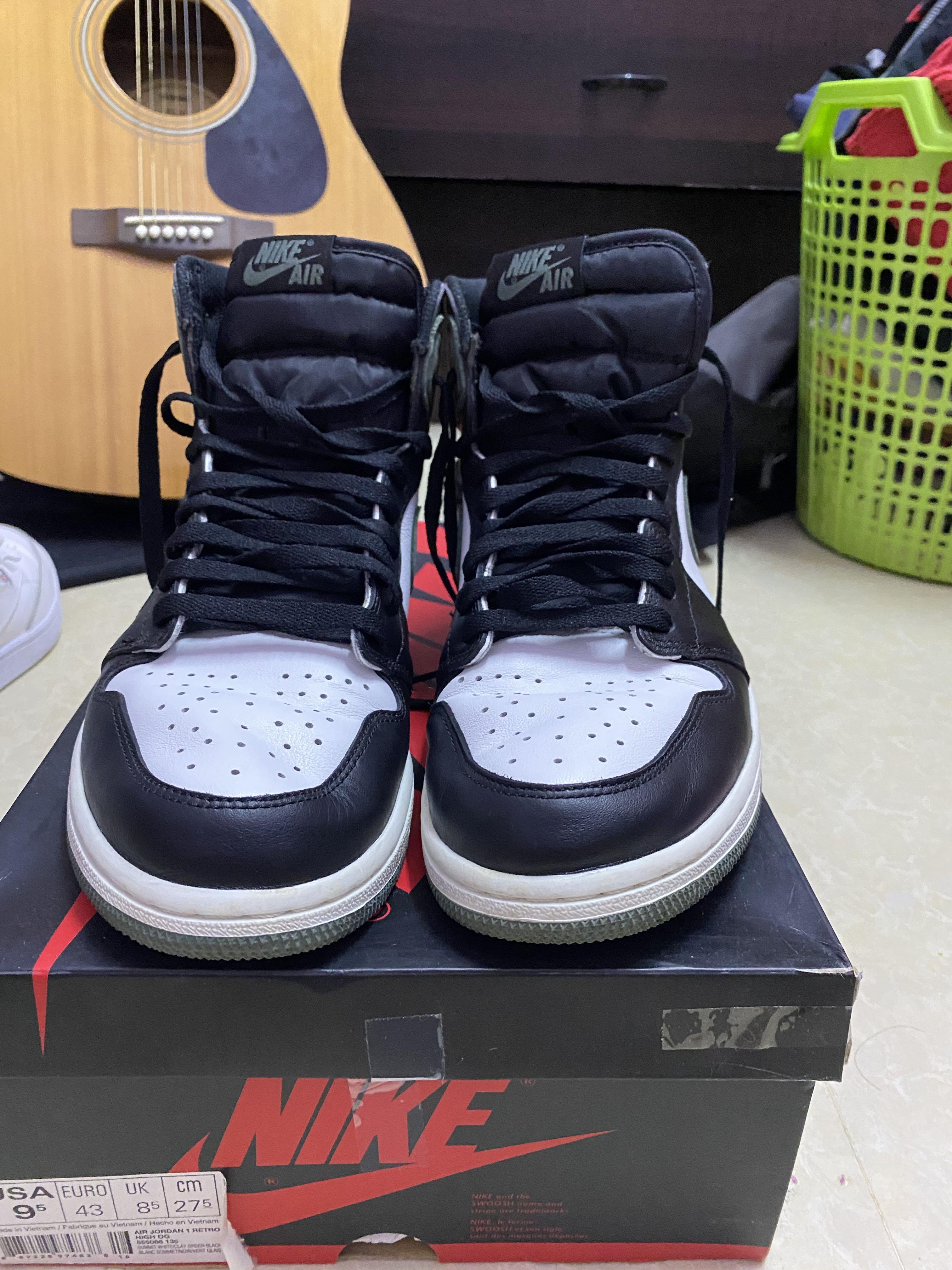Air Jordan 1 Clay Green, Men's Fashion, Footwear, Sneakers on Carousell