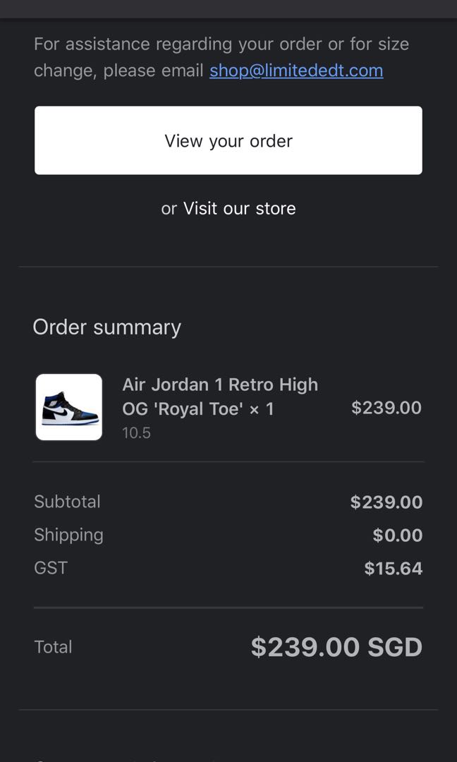 Air Jordan 1 Royal Toes Men S Fashion Footwear Sneakers On Carousell