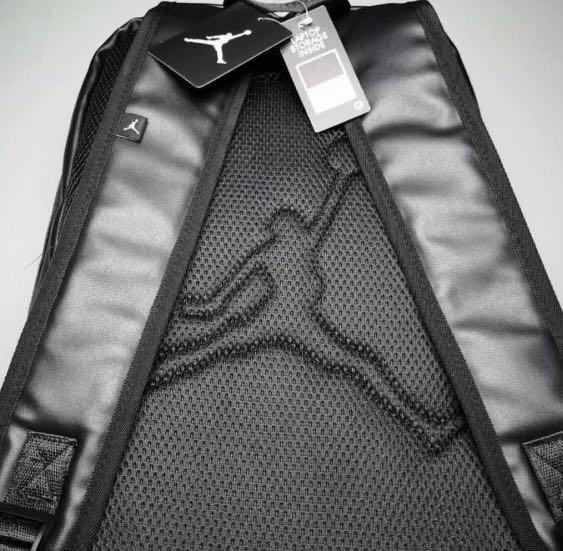 AIR JORDAN BACKPACK IN BLACK GOLD, Fesyen Pria, Tas & Dompet , Ransel