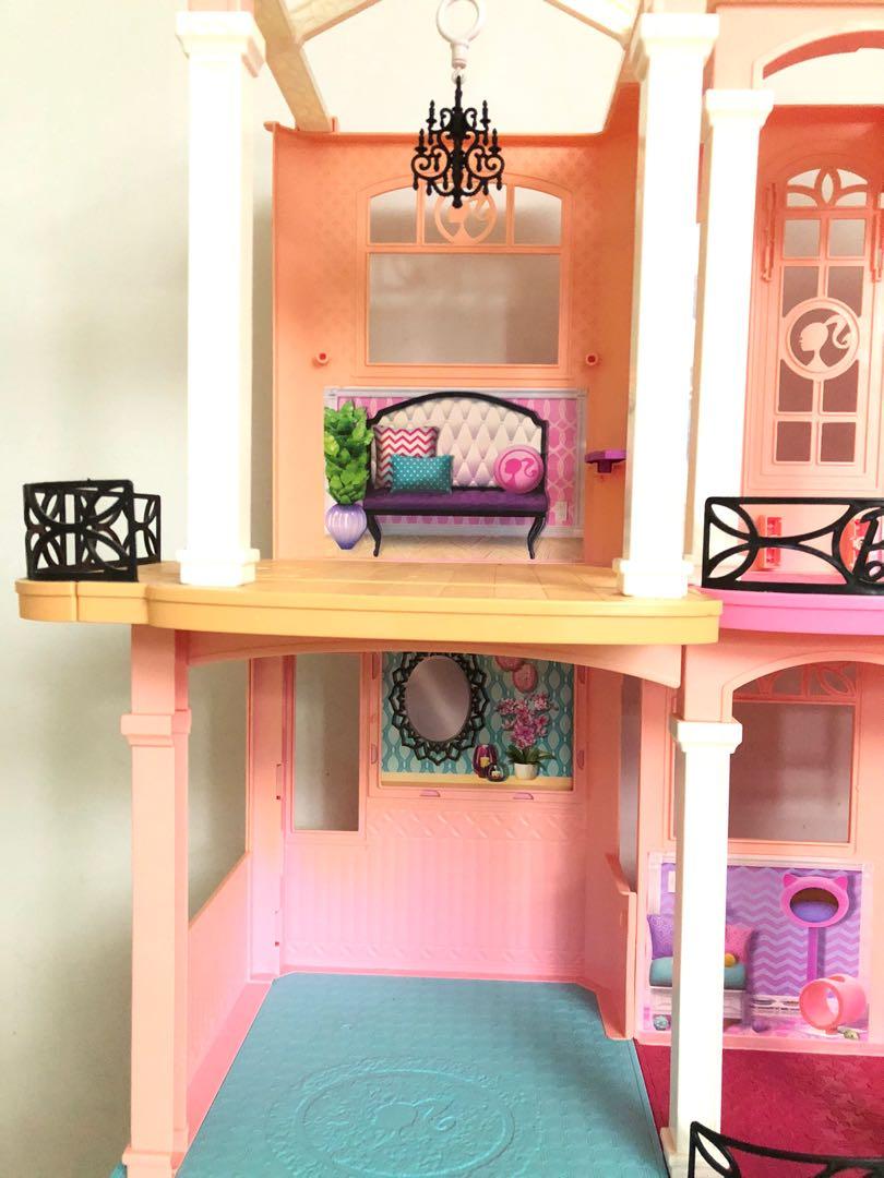 SOLD Authentic BARBIE 3 Stories Deluxe Dream House ...