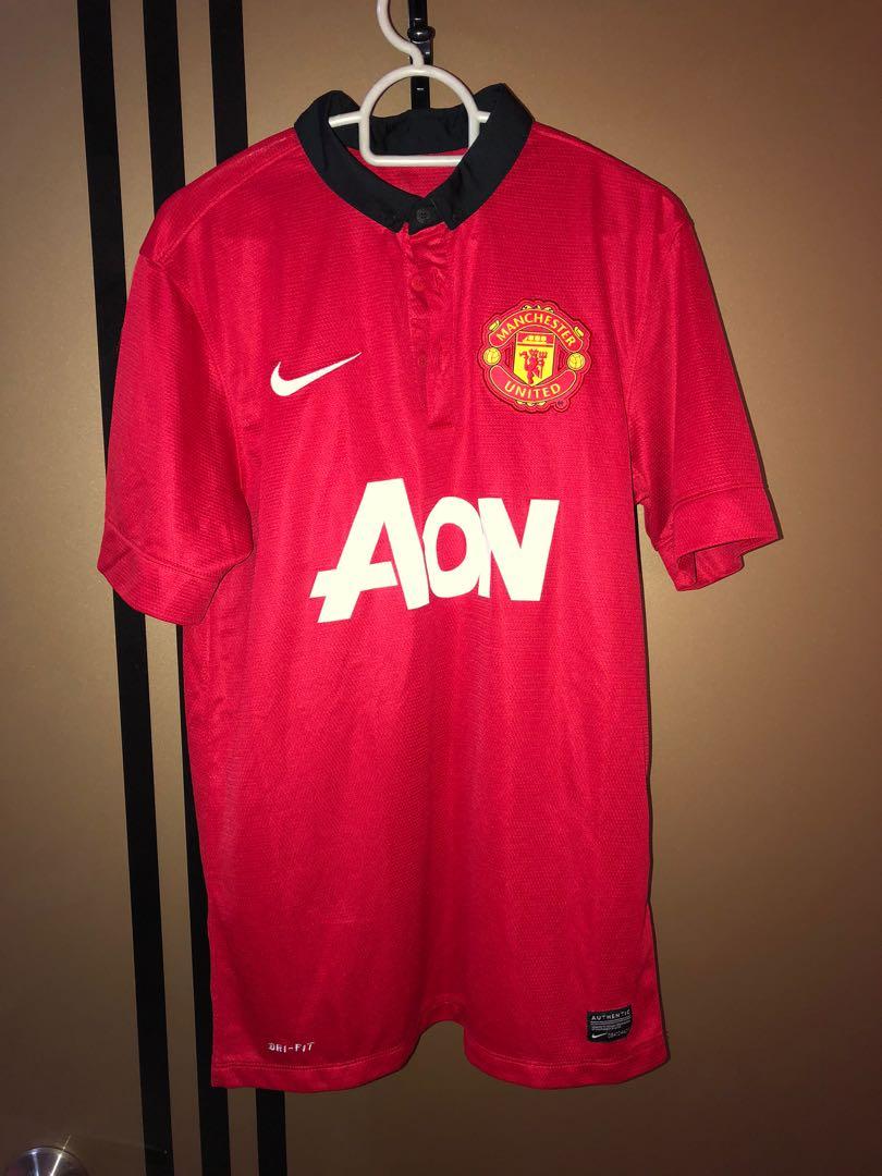 Authentic Manchester United Kit Sports Sports Apparel On Carousell