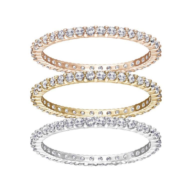 Authentic Swarovski Vittore Ring Set Women S Fashion Jewellery Rings On Carousell