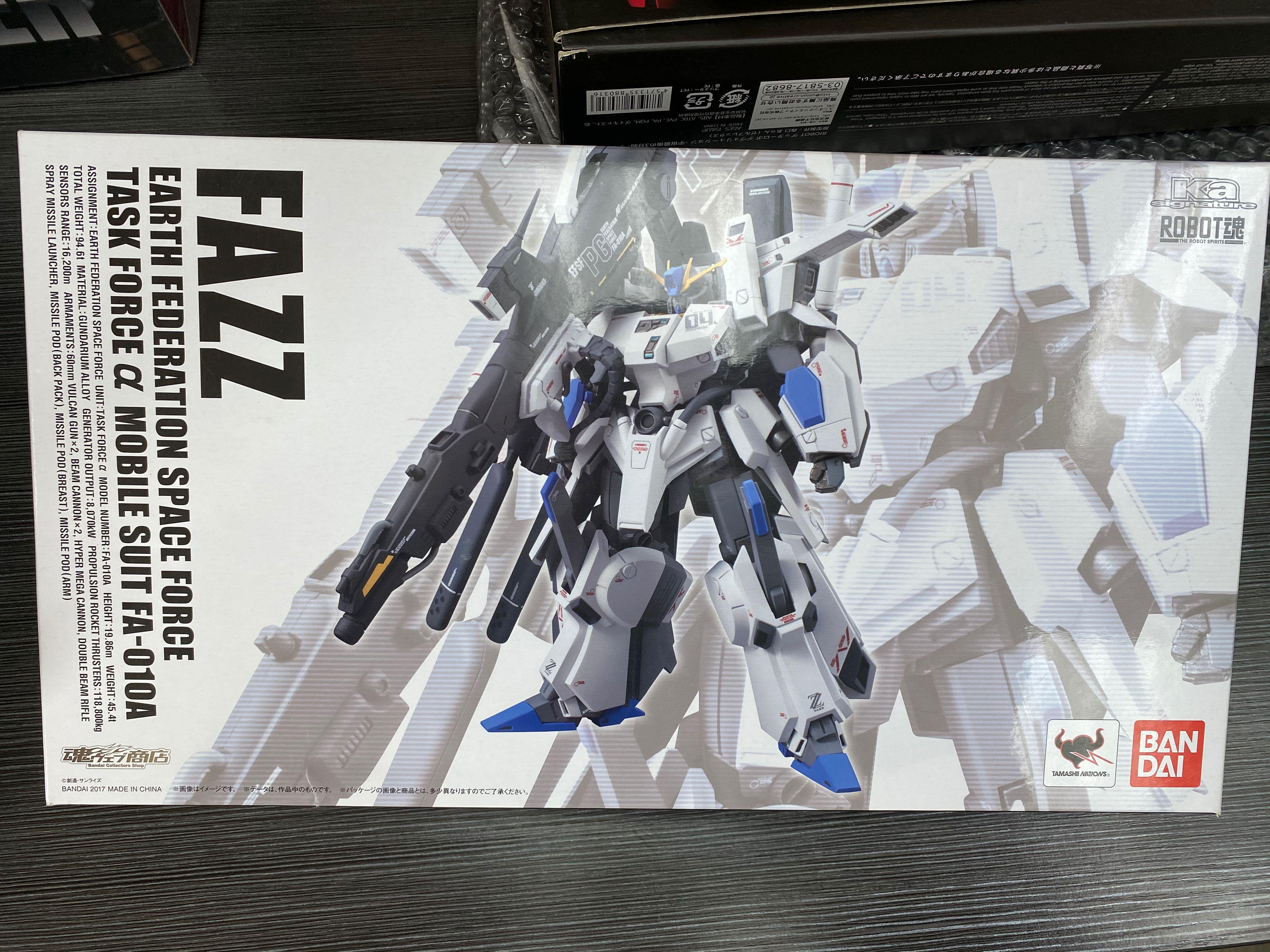 Bandai 高達模型robot魂ka signature Fazz, 興趣及遊戲, 玩具& 遊戲類