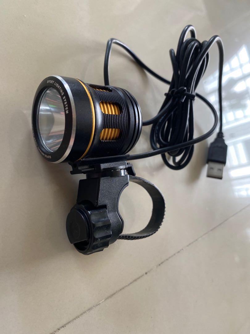 Bike light 2500 lumens connect to power bank Sports Equipment Bicycles Parts Parts Accessories on Carousell