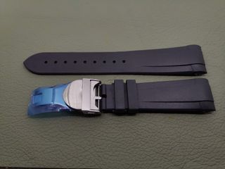 帝陀  膠帶 膠錶帶 TUDOR BLACK BAY 專用 膠錶帶 22mm錶帶 (適合安装 TUDOR 帝陀 碧灣 )  (黑色) Tudor 錶帶 使用64239724110210110