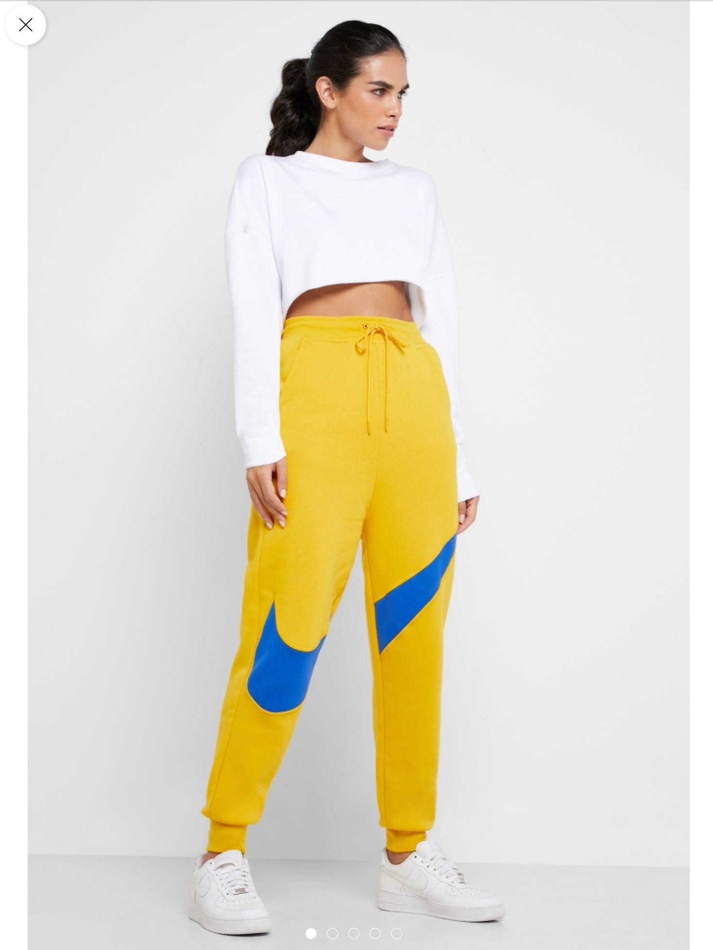 Women's nike sportswear swoosh fleece jogger pants hot sale