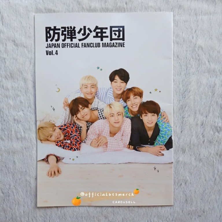 Repriced Bts Japan Official Fanclub Magazine Vol 4 Rare K Wave On Carousell