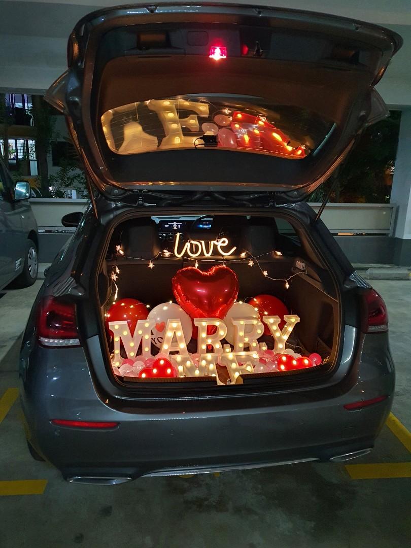 Car Boot Surprise for Birthday, Proposal, Valentine's day, Anniversary