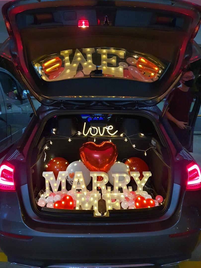 Car Boot Surprise for Birthday, Proposal, Valentine's day, Anniversary