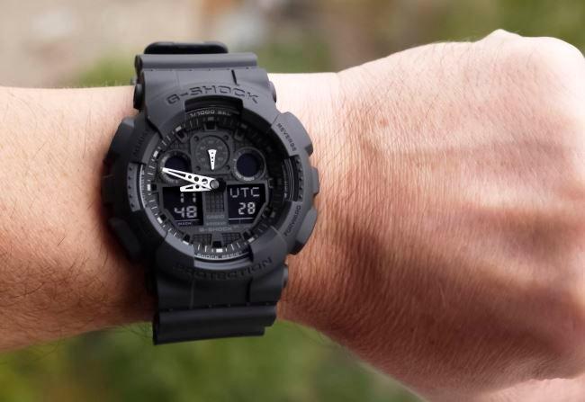Casio G Shock GA 100 1A1 Black Analog Digital Men s Watch GA 100