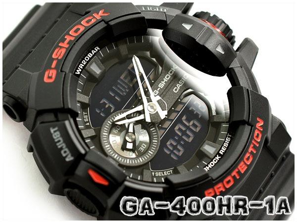 Casio G Shock GA 400HR 1A Red Black Analog Digital Watch GA 400HR
