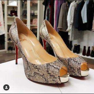 Christian Louboutin New Very Prive 100 Glitter Heels