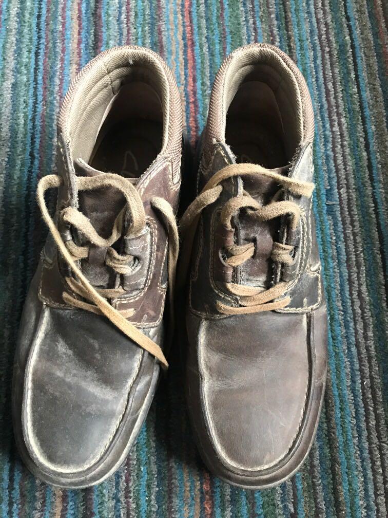 clarks boots mens silver