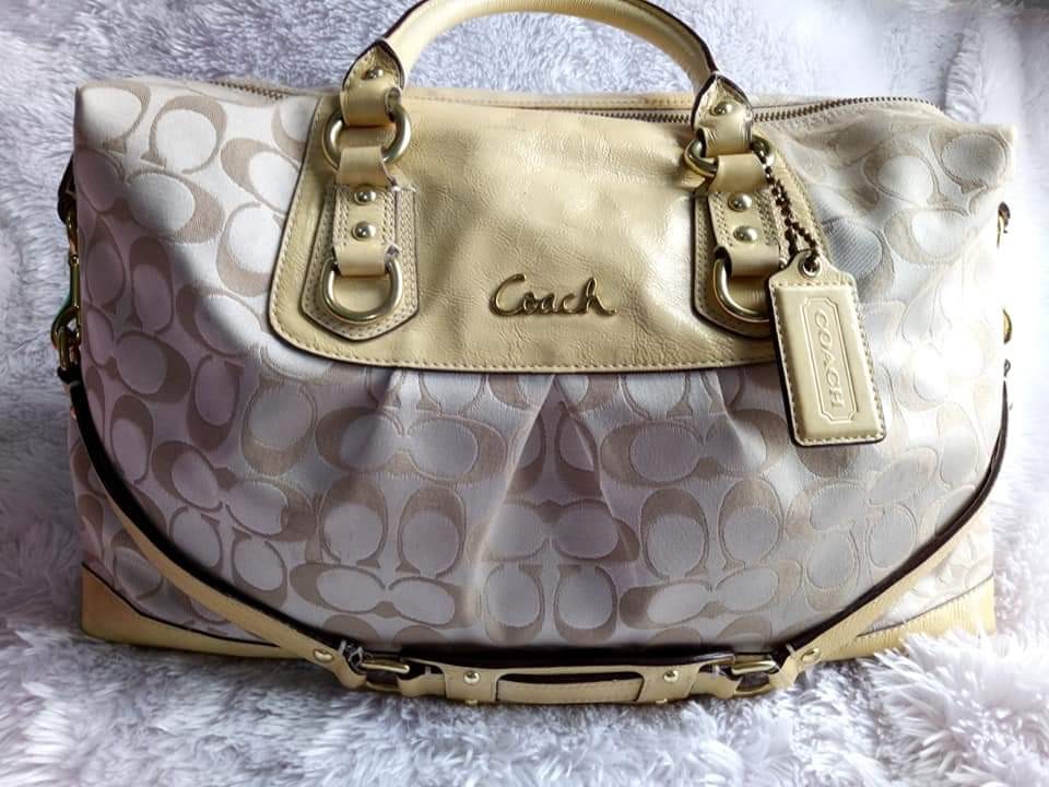Coach ashley signature satchel sale