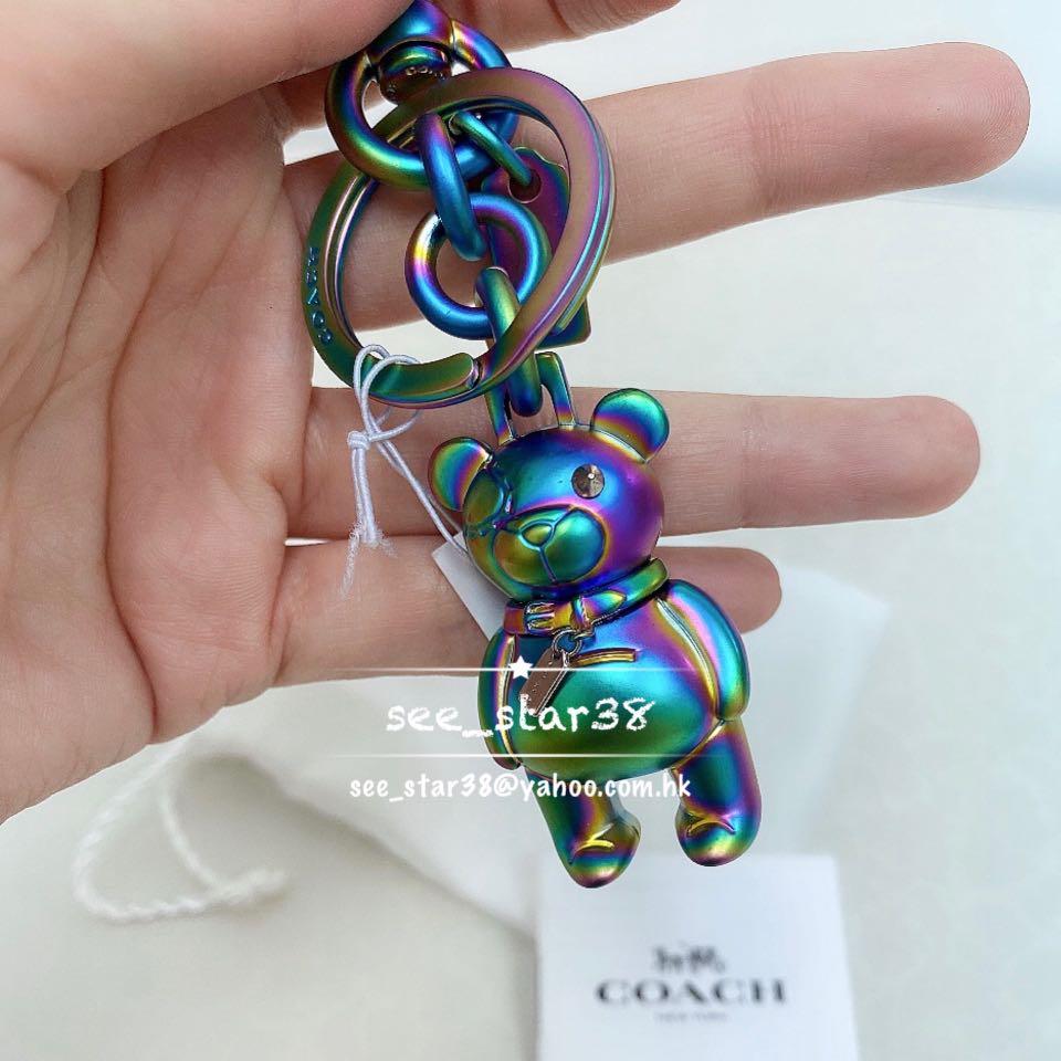 Coach Rainbow Bear Keychain Carousell