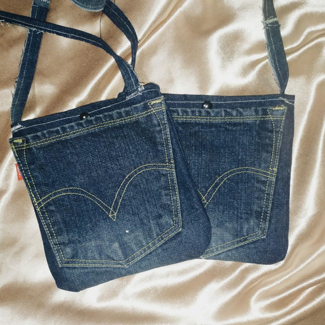 denim sling bag